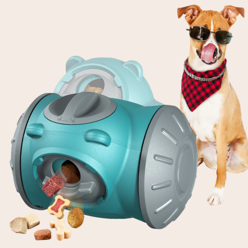 Interactive Dog Tumbler Toy – Slow Feeder Puzzle Toy for Small & Medium Dogs & Cats