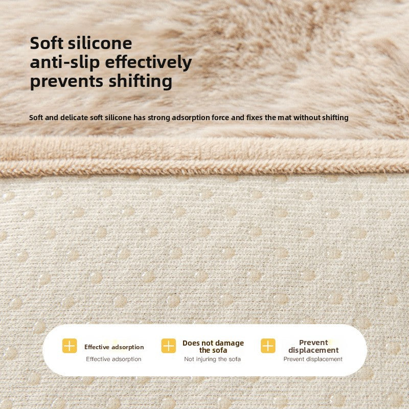 PeakPaw Plush Non-Slip Pet Mat – Thick Warm Washable Bed for Dogs & Cats (75×75cm)