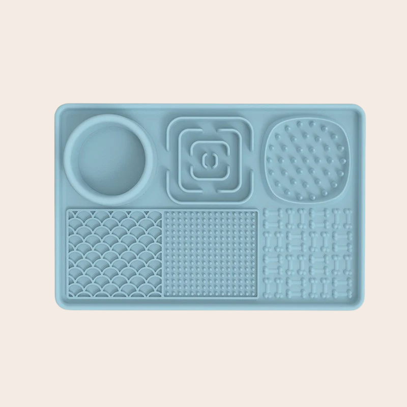 PeakPaw Slow Feeder Lick Mat for Dogs – Silicone Treat Mat with Non-Slip Suction Base