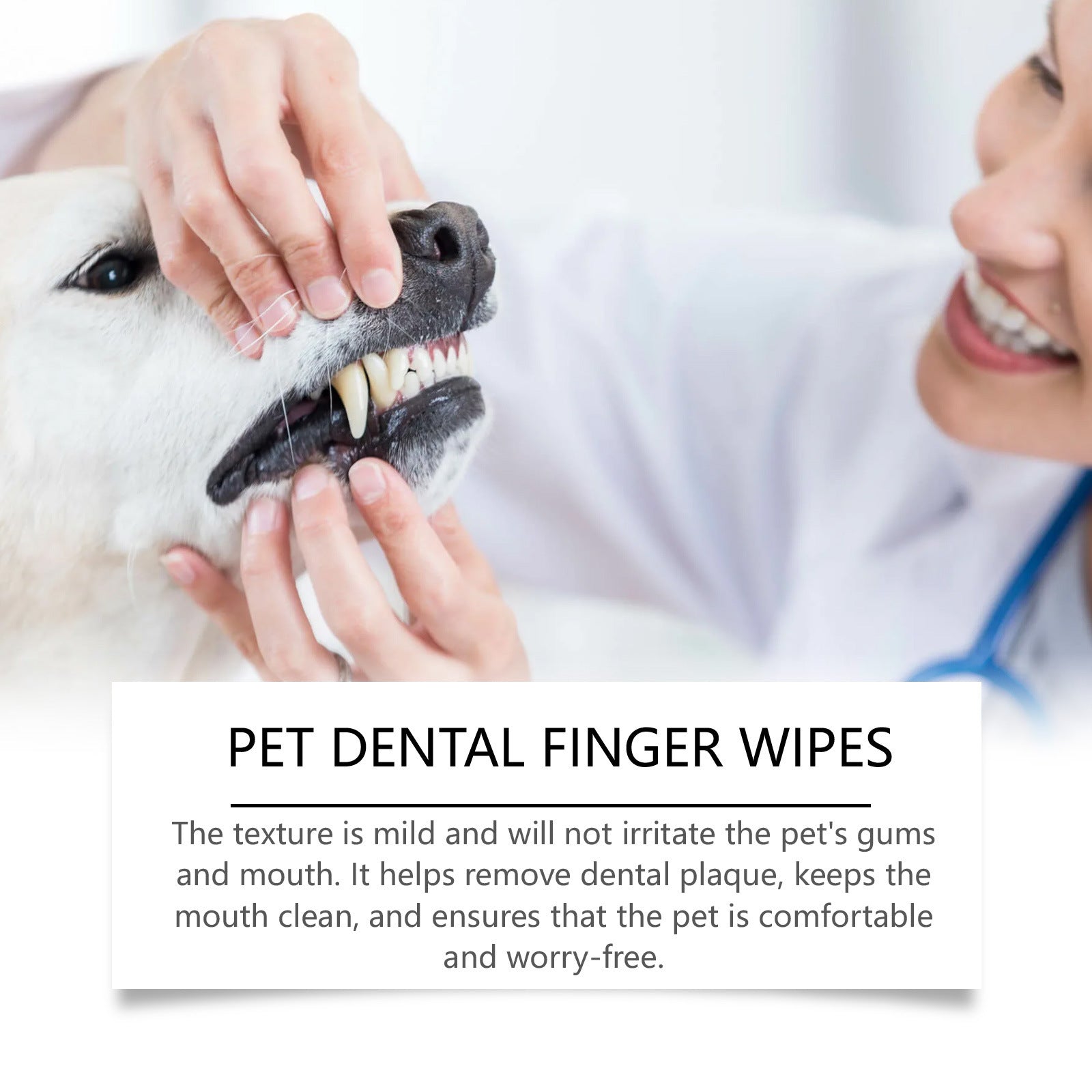 PeakPaw Disposable Pet Teeth Cleaning Finger Covers – Easy Dental Care for Dogs & Cats (50pcs)