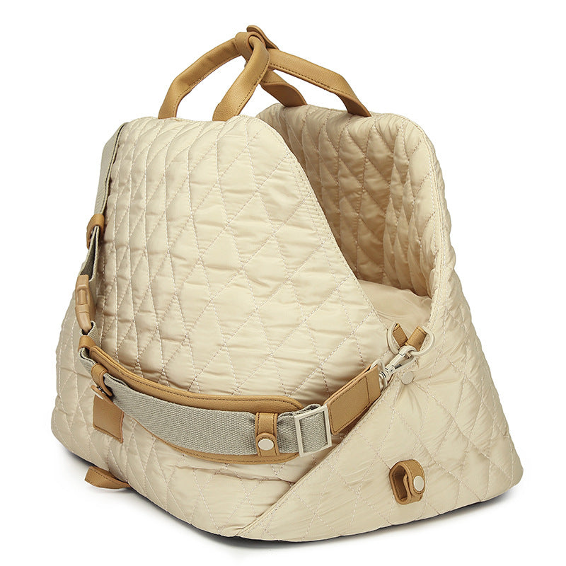 Outdoor Pet Handbag Carrier – Lightweight Nylon Cat & Small Dog Travel Bag (S & L Sizes)