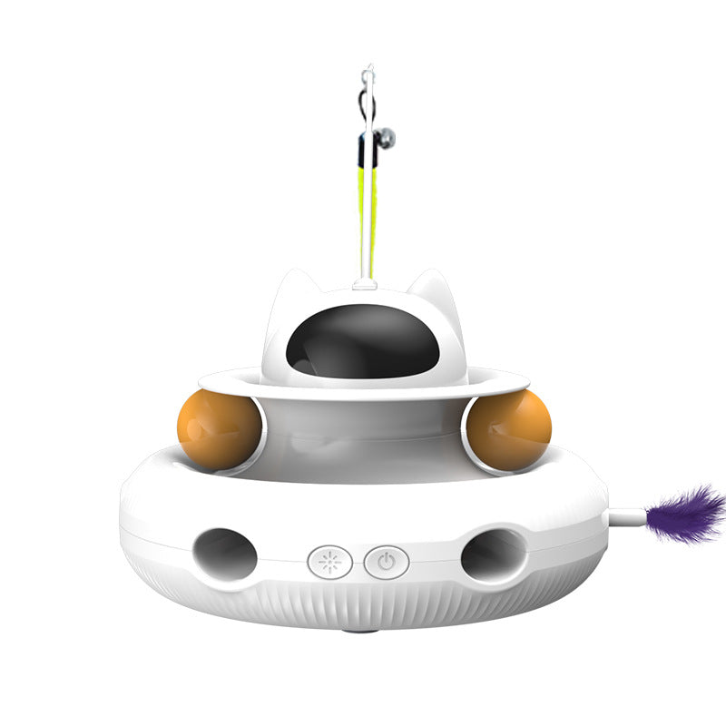 PeakPaw Smart Laser Cat Toy – Automatic Interactive Turntable Toy to Keep Cats Active (USB Rechargeable)